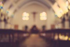 Church Interior Blur Abstract Background